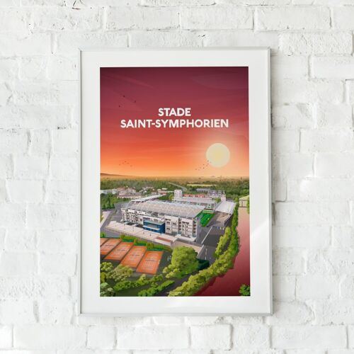 Affiche football - Metz et son stade Saint-Symphorien