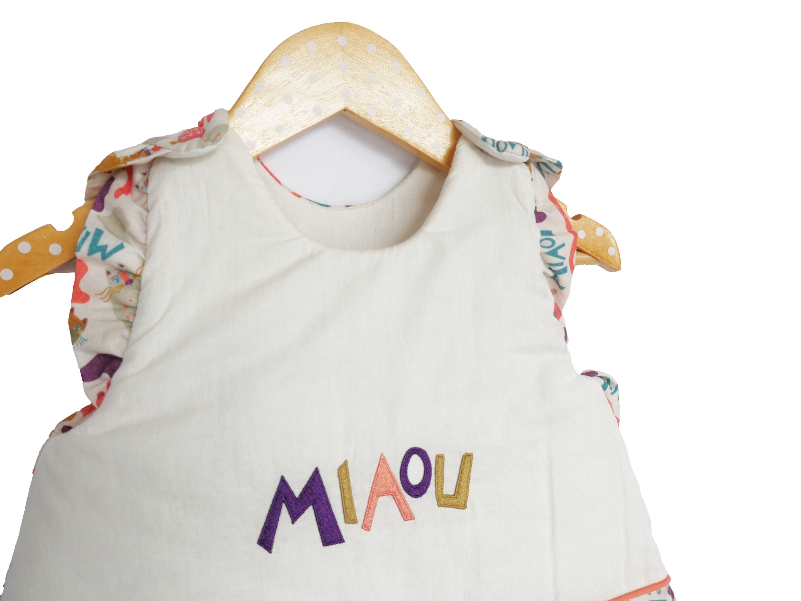 saco de dormir T2: 12-24 meses Cat Power Girl bordado