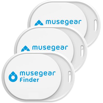 musegear finder mini (blanco) - paquete de 3