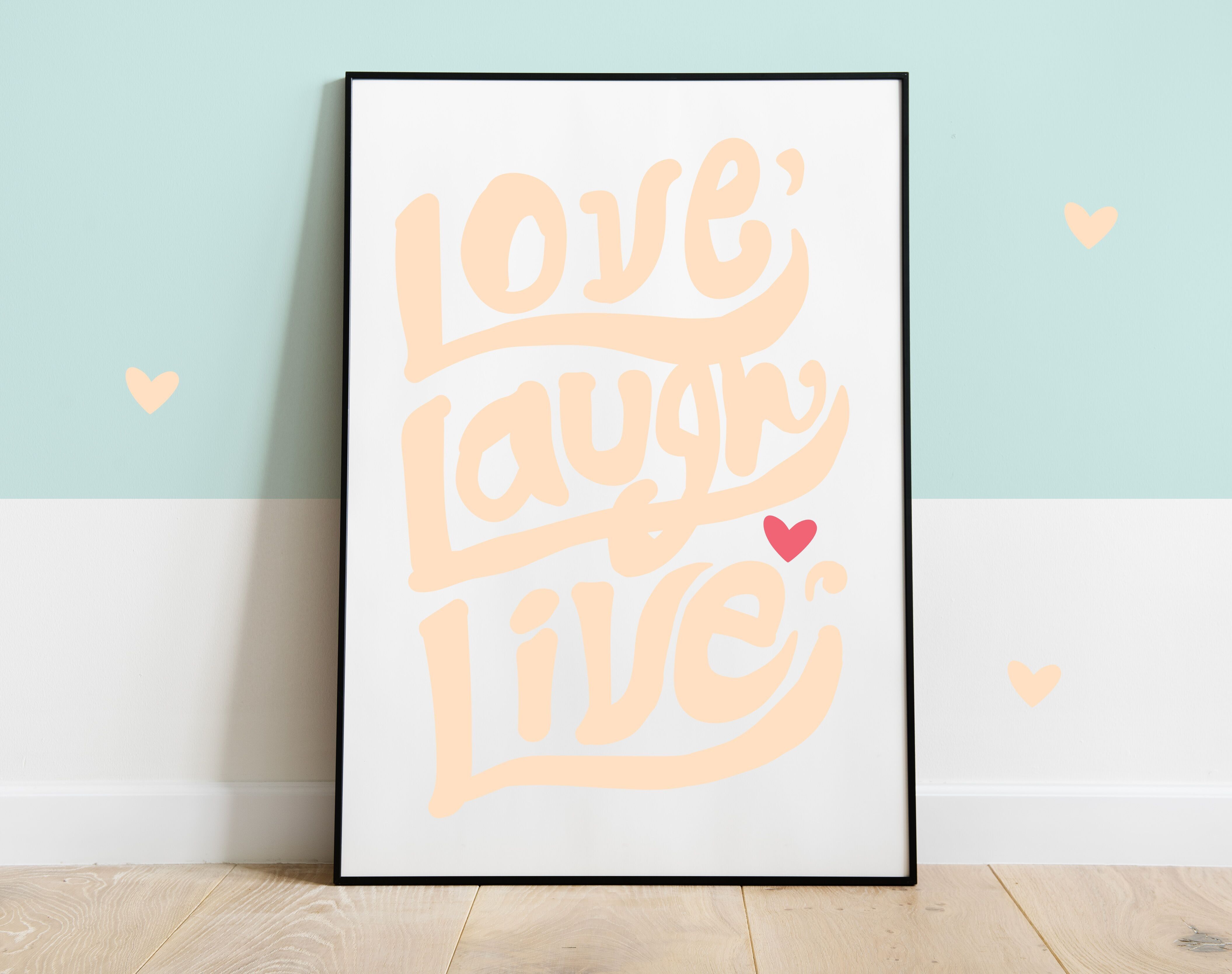 Liebe, Lachen, Live-Poster – Valentinstag