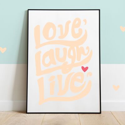 Liebe, Lachen, Live-Poster – Valentinstag