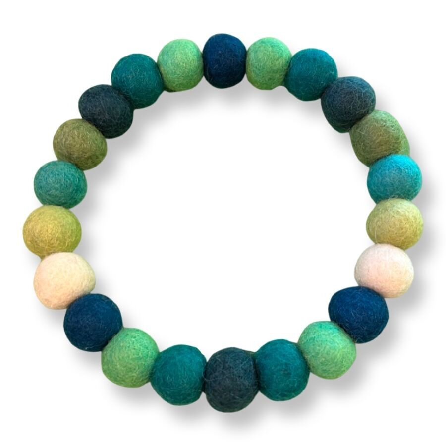 COLLARE PER CANE PERSONALIZZATO CON POMPON - Verde