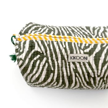 sac cosmétique fait main « Desert Zebra » 8