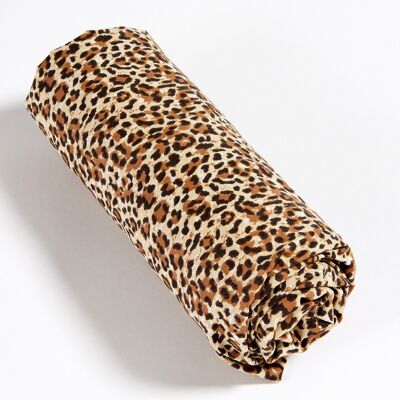 Leopard fitted sheet