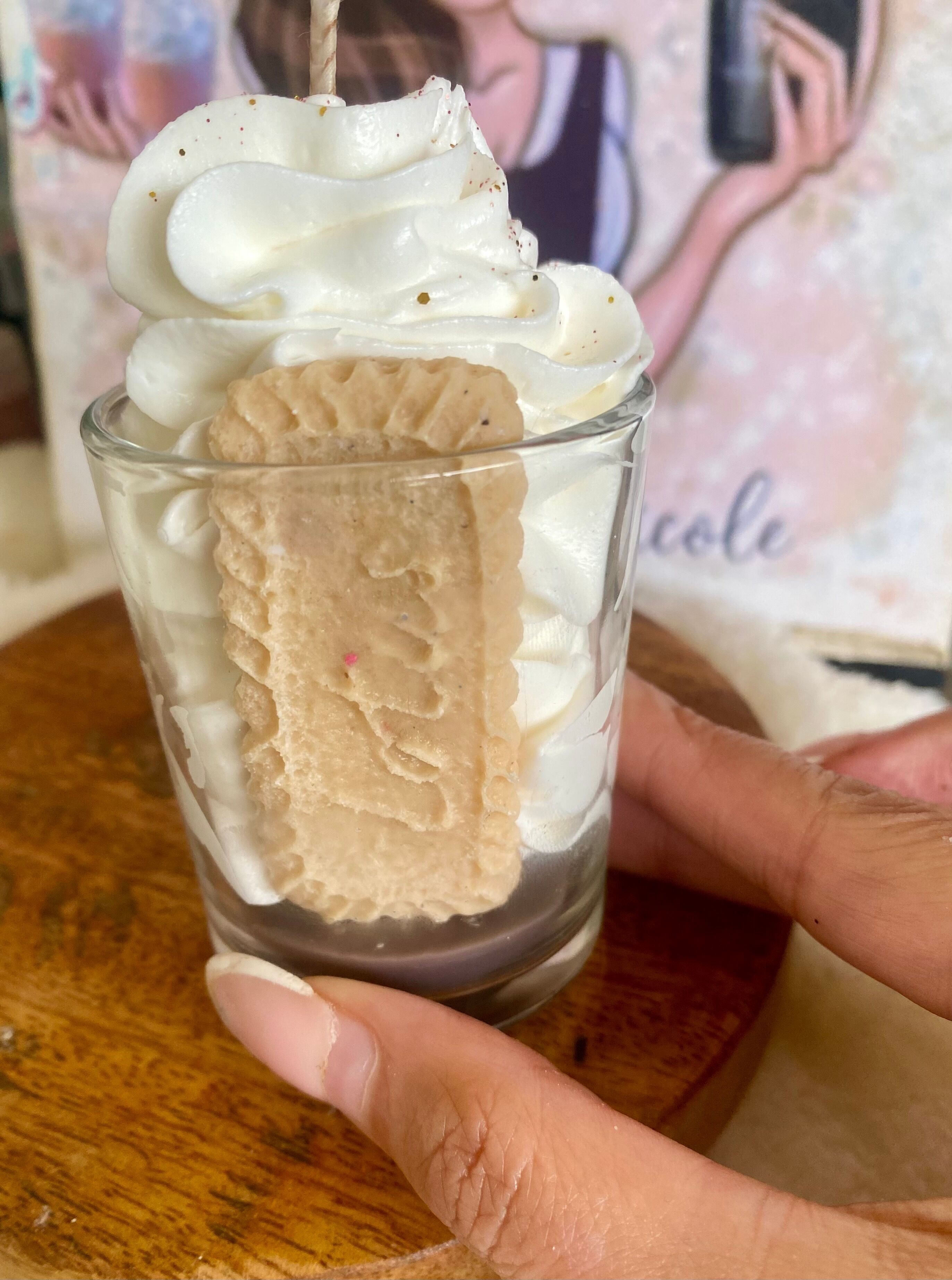 Mini bougie gourmande au spéculos