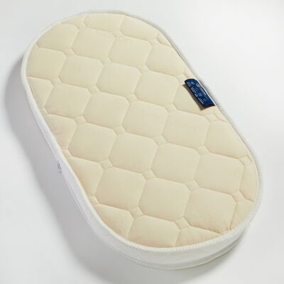 Matelas en coton bio Naturel Ovale