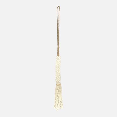 Suai Shell Decor Tassel - White