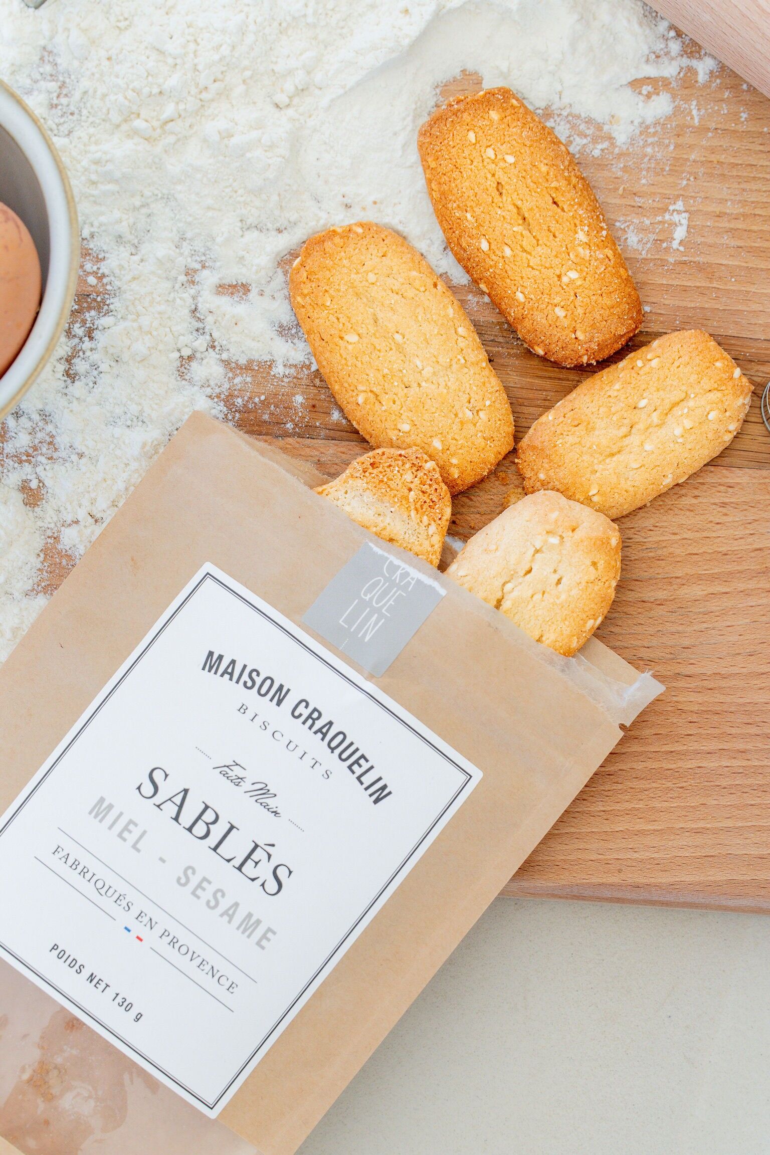 Biscotti dolci - Frollini al miele e sesamo