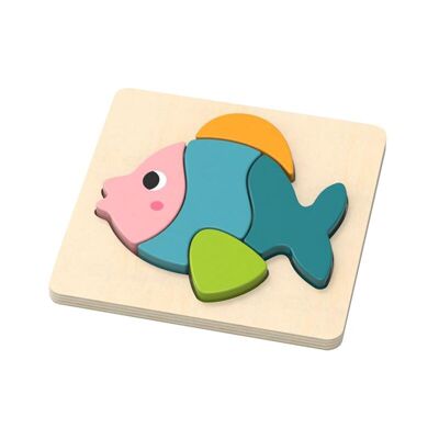 Piccolo puzzle in legno - Pesce