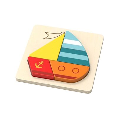 Small wooden puzzle - Boat