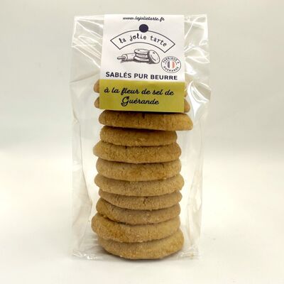 Galletas de mantequilla pura con flor de sal de Guérande 125g