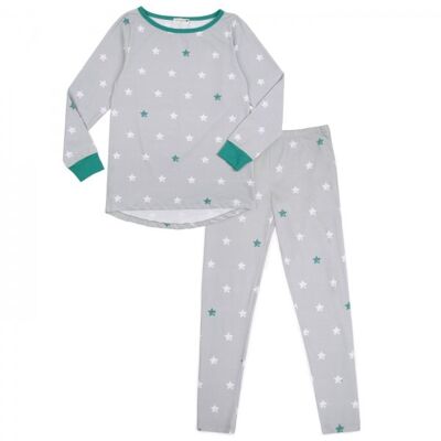 Mama pijama estrellas / gris - S