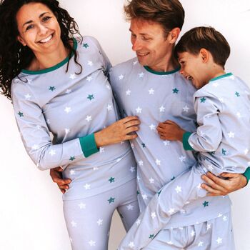 Pyjama Mama étoiles / gris - M 2