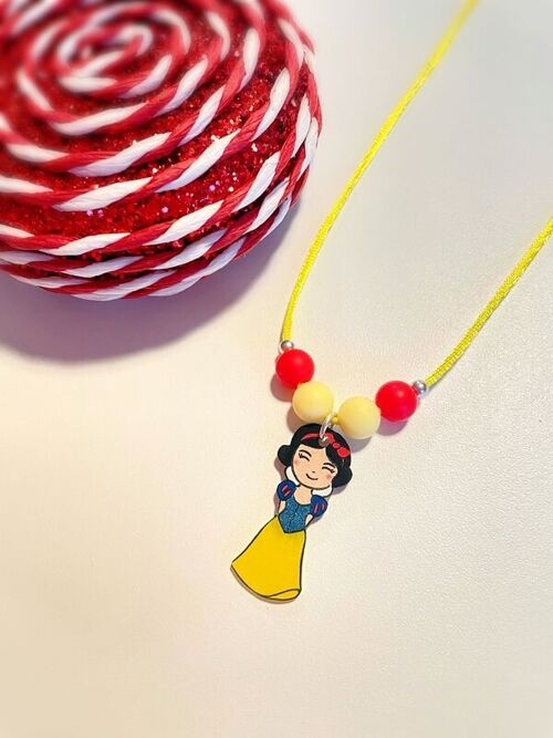 Collier Cordon Blanche Neige