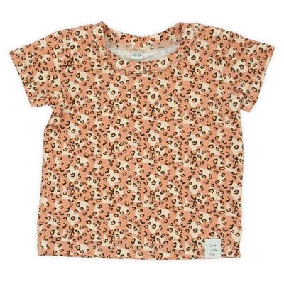 Shirt | Leopard | Pink beige
