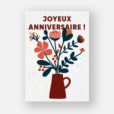 Card to plant - Birthday in flowers