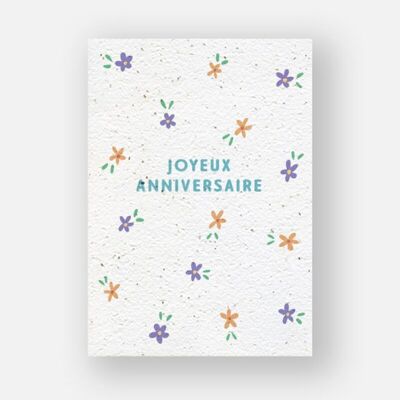 Card piantabile - Prato compleanno