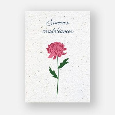 Card to plant - Sincere condolences
