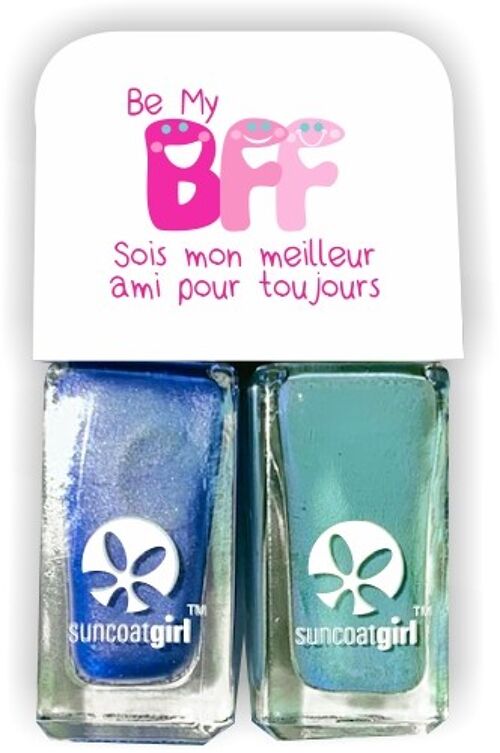 BFF Twinnies Duo de vernis Bleu + turquoise