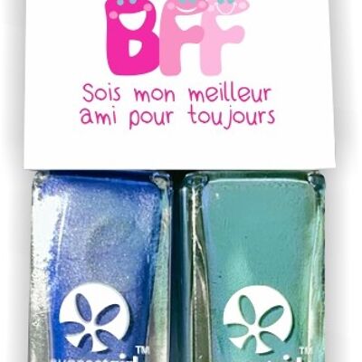 BFF Twinnies Nail polish duo Blue + turquoise