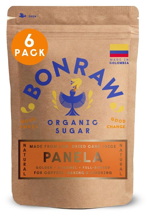 200g (6 p/case) Organic Panela Sugar | Retail & Wholesale Pouch