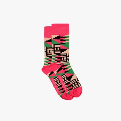 Gelehrte Socken (Rosa)