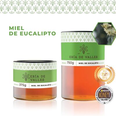 Ería de Valles – Miel d'eucalyptus 100 % naturel des Asturies – Arôme floral frais, saveur douce et persistante – Miel brut artisanal