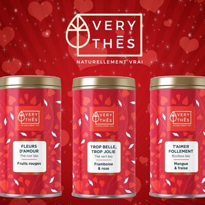 CUPIDON LOT OF 2x3 VALENTINE’S TEAS & INFUSIONS