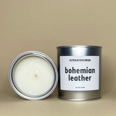 Bohemian Leather scented candle