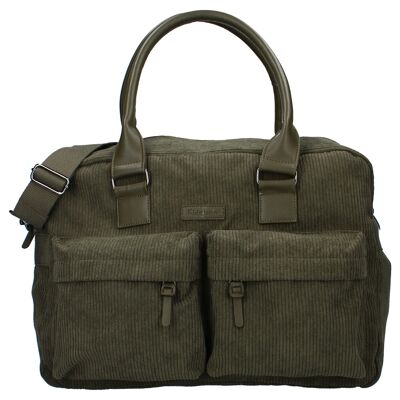 Changing bag (with changing mat) - fern corduroy