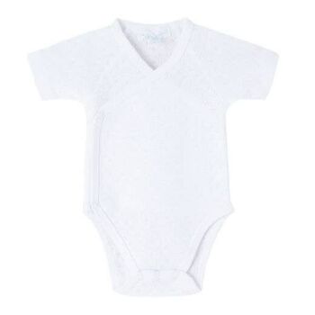 Body bébé en coton Basic Blanc 2
