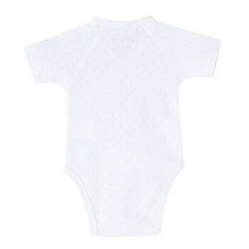 Body bébé en coton Basic Blanc 3