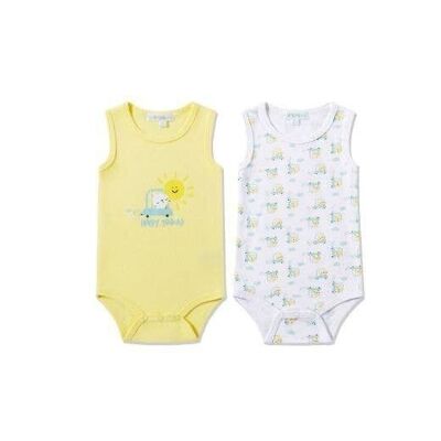 Bodysuits Set of 2pcs-Unisex/Cotton