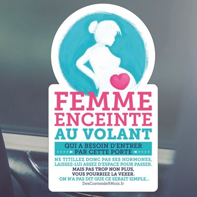 Sticker auto Femme Enceinte