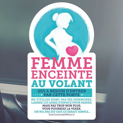 Adesivo per auto donna incinta