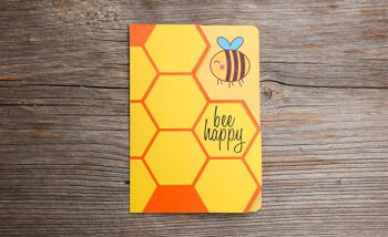 Carte double Fun-Cut « Bee Happy » 2