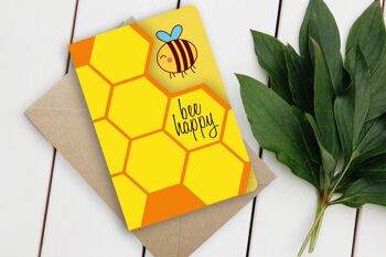 Carte double Fun-Cut « Bee Happy » 4