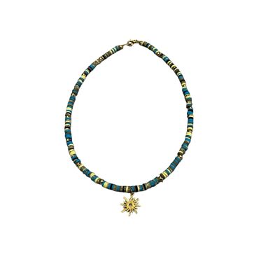 Khaki multicolored Sunshine necklace