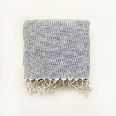 Turkish Towel Two Shades Of Gray