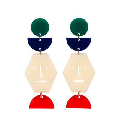 CHROMATIC TOTEM EARRINGS