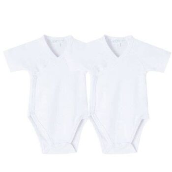 Ensemble de Bodys bébé en coton Basic 2 unités 1