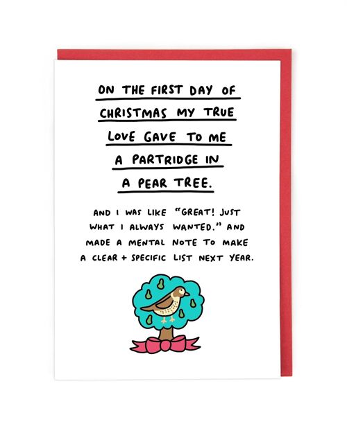 A Partridge Christmas Card
