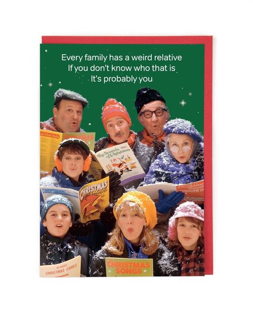 Weird Relative Christmas Card