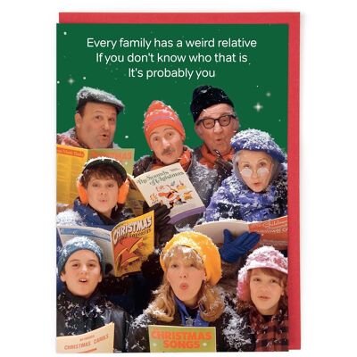 Seltsame relative Weihnachtskarte