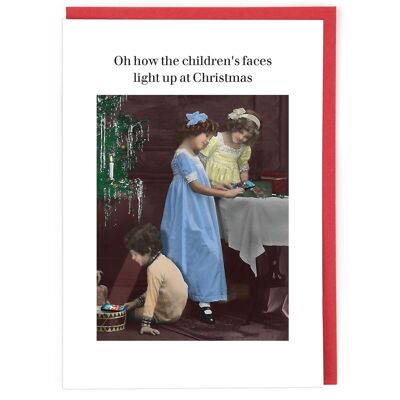 Leuchten Sie bei der Weihnachtskarte