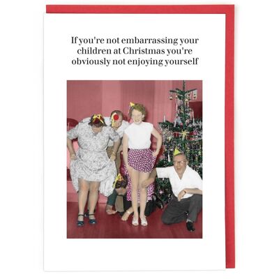 Vergonzoso en la tarjeta de Navidad