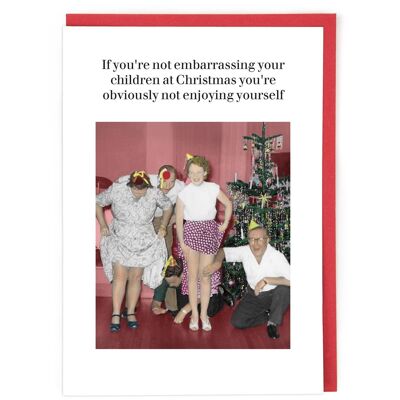 Vergonzoso en la tarjeta de Navidad