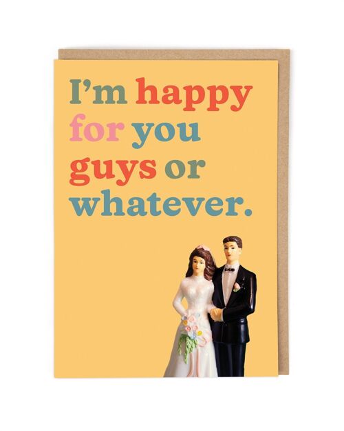 Happy For You Guys Wedding & Engagement Card