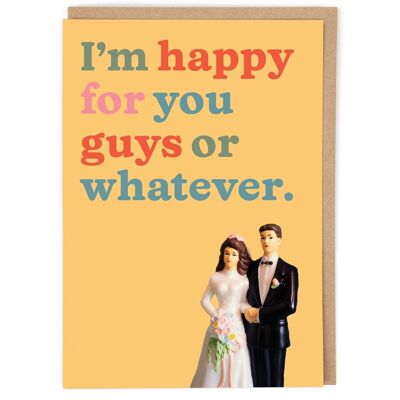 Happy For You Guys Hochzeits- und Verlobungskarte