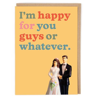Happy For You Guys Hochzeits- und Verlobungskarte
